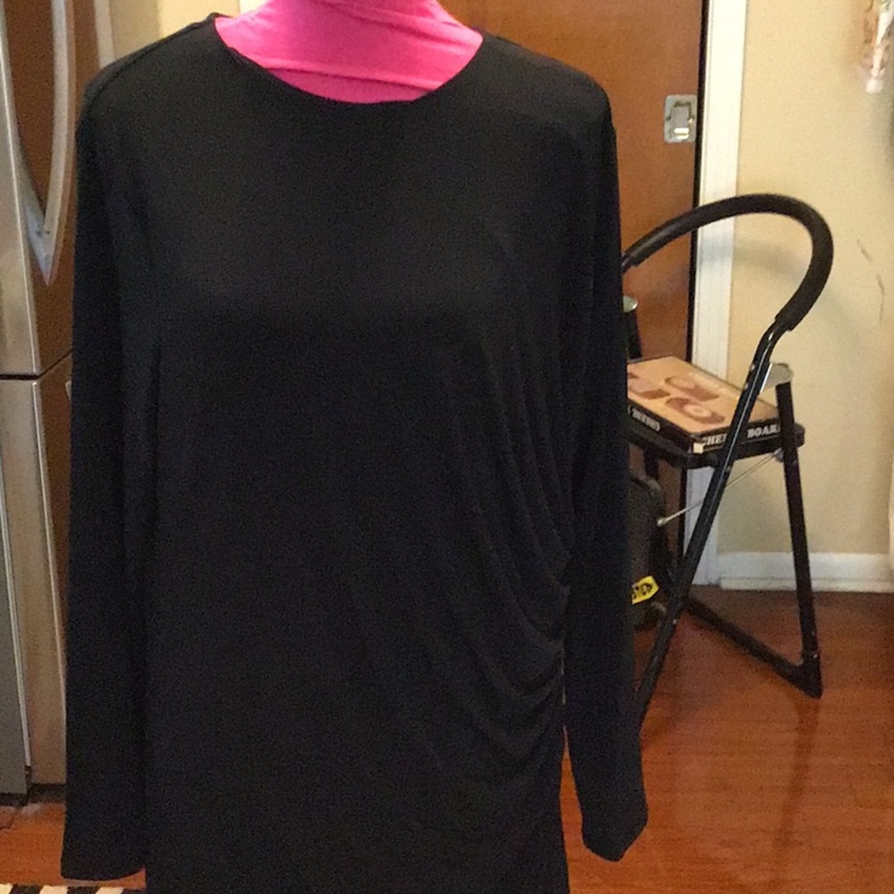 Banana Republic Ankle Length Black Dress